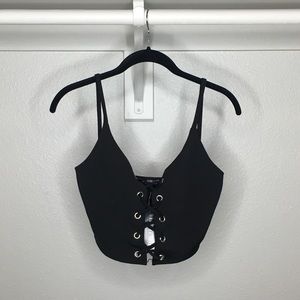 FASHION NOVA sexy lace up tank, NWT